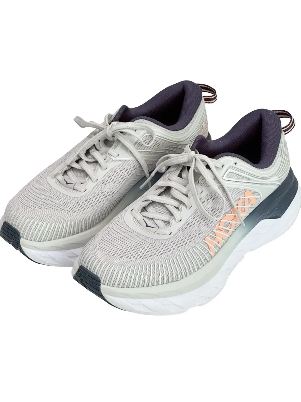 Hoka One Bondi 7 Lunar Rock 7 Wide